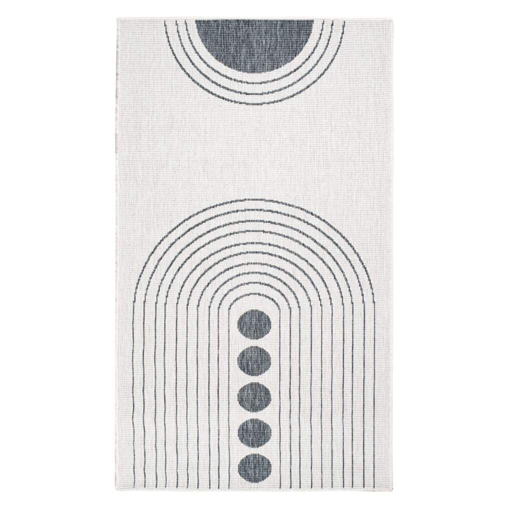 Carpet City Outdoorteppich »DUO RUG 5739« rechteckig 5 mm Höhe Wendeteppich Wetterfest In- & Outdoor, Balkon, Terrasse, Wohnzimmer