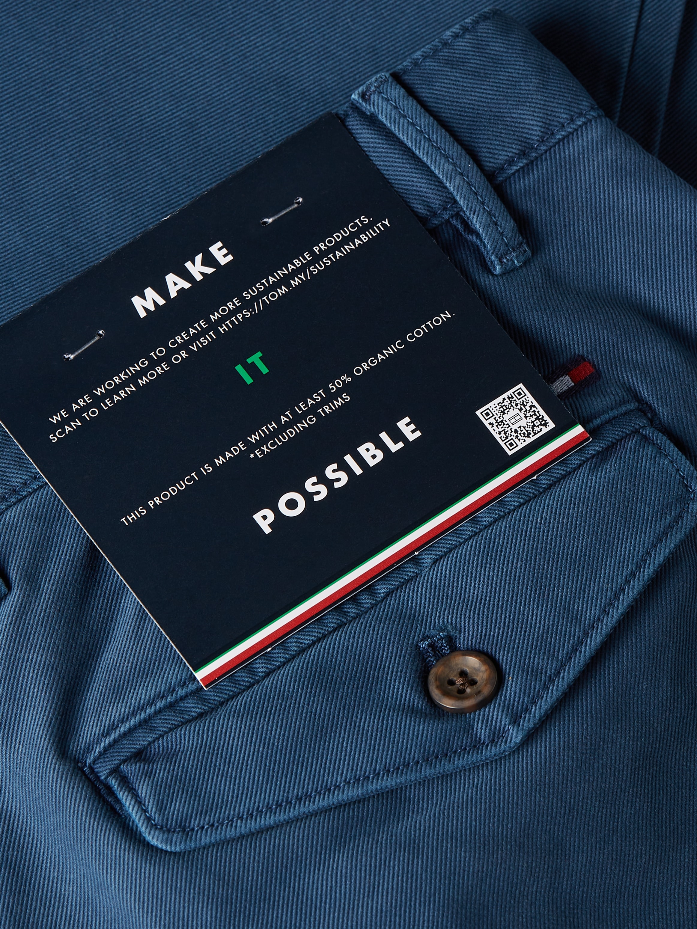Tommy Hilfiger Chinohose »CHINO CHELSEA GABARDINE GMD«, mit Logostickerei auf der Hintertasche