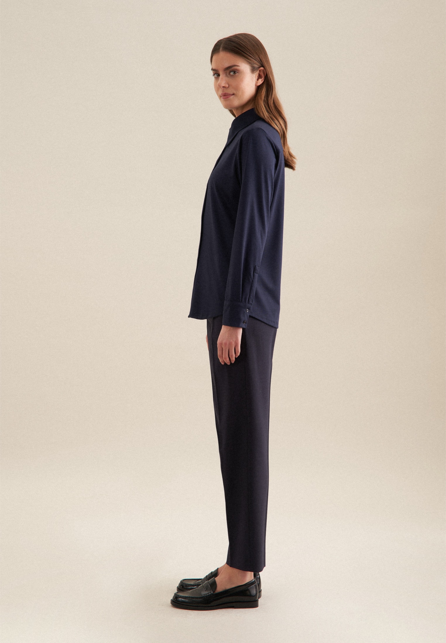 seidensticker Hemdbluse »Schwarze Rose« 1/1 Kragen Uni