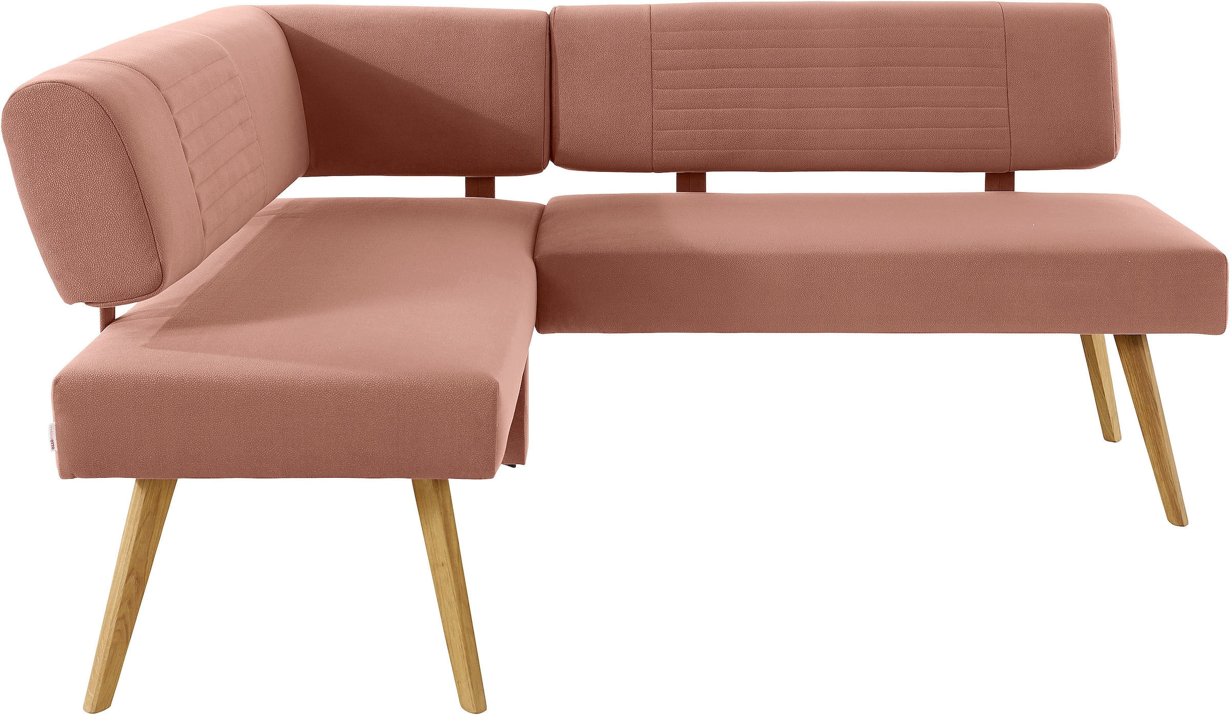 OTTO products Eckbank »Alessja«, Breite langer Schenkel 192 oder 212 cm, Gestell aus Eiche Massivholz
