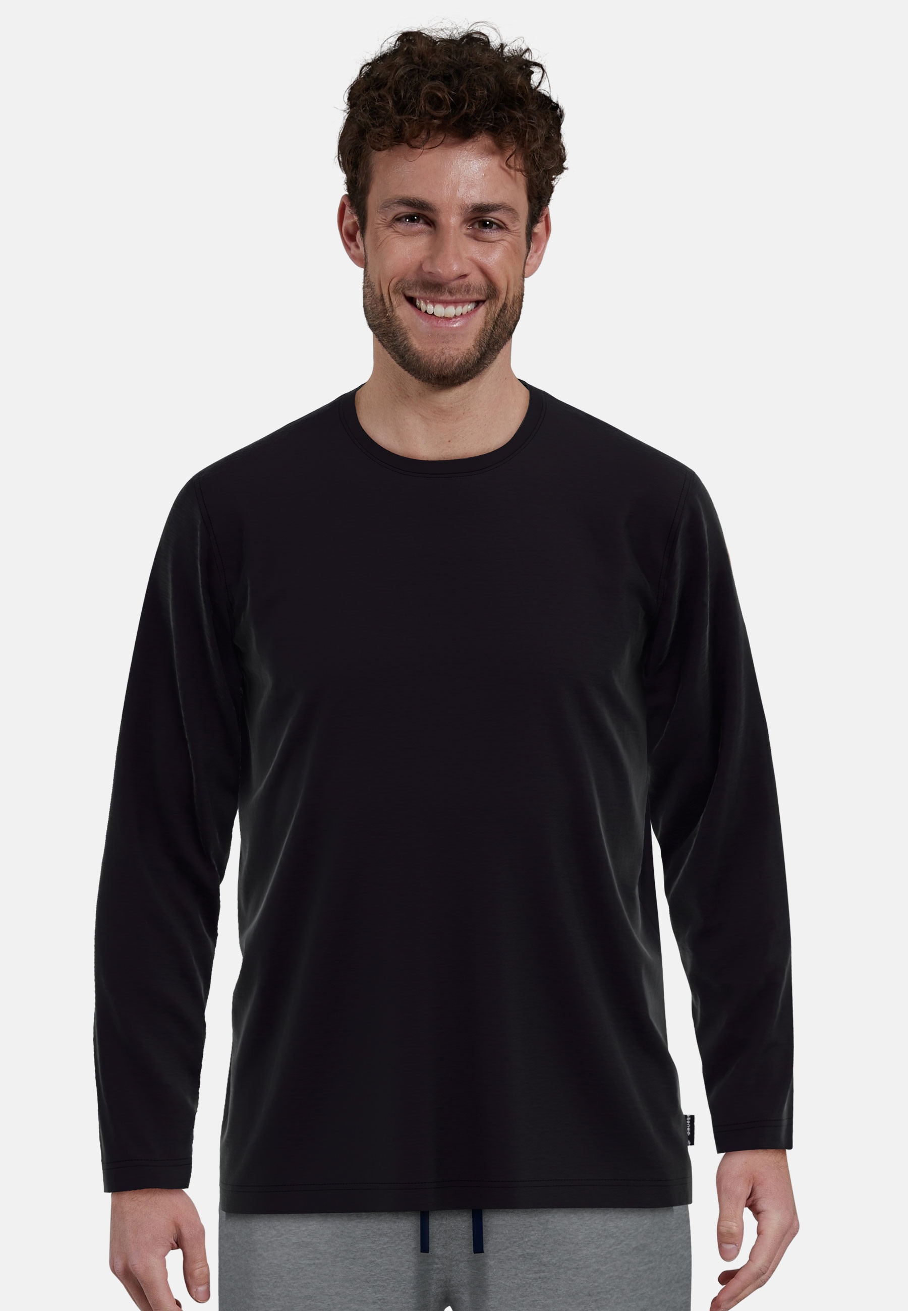 GÖTZBURG Langarmshirt »California« 2er Pack,  basic, Langarm, bequem, Rundhalsausschnitt, locker, 100% Baumwolle