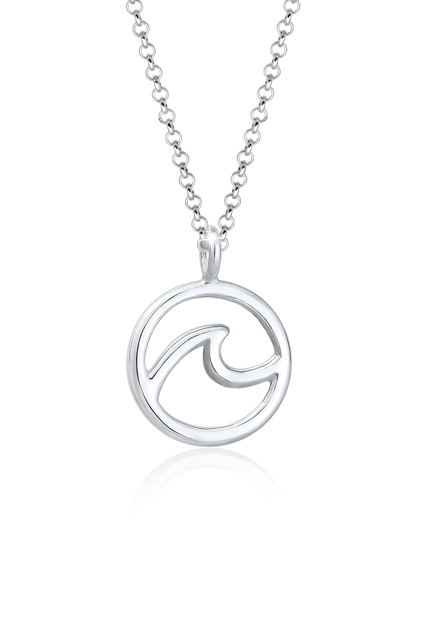Elli Kette mit Anhänger »Halskette Anhänger Wellen 925 Sterling Silber«