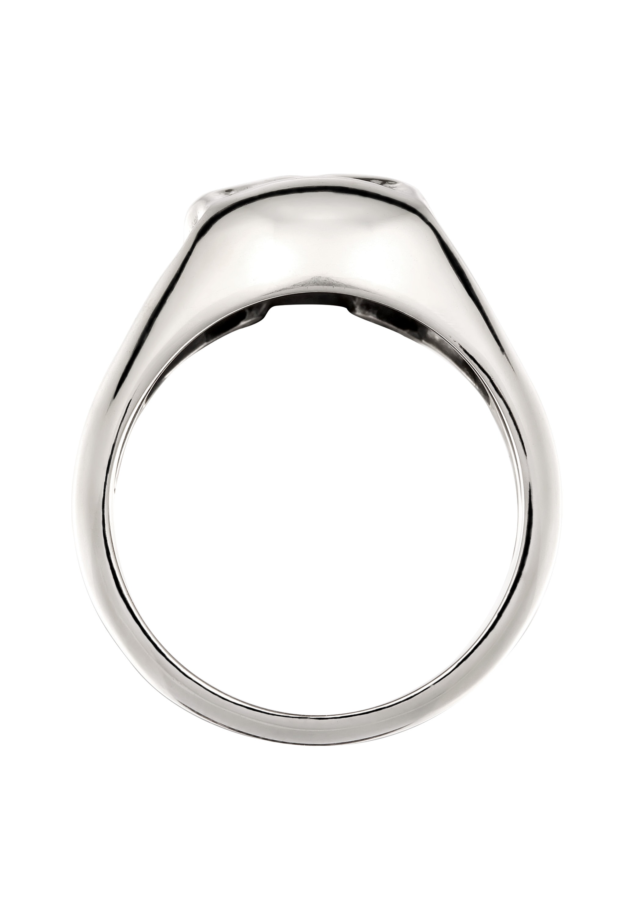 Kuzzoi Siegelring »Ring Siegelring Totenkopf 925 Sterling Silber«