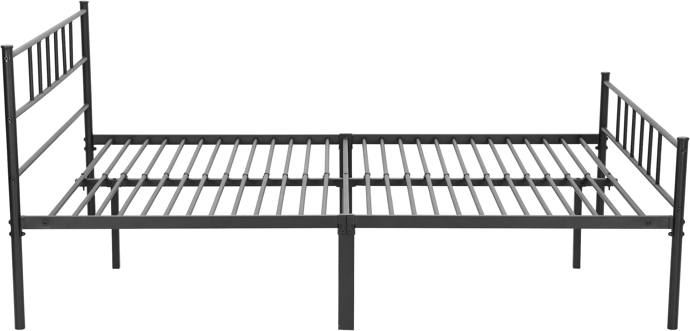 INOSIGN Metallbett »Amrum Bett Bettgestell Bettrahmen Einzelbett Doppelbett Stahlbett«, (2m Länge und in 4 Breiten wählbar - 90, 140, 160, 180 cm), Schlafzimmerbett inkl. 26 Lattenroste zum Schutz der Matratze