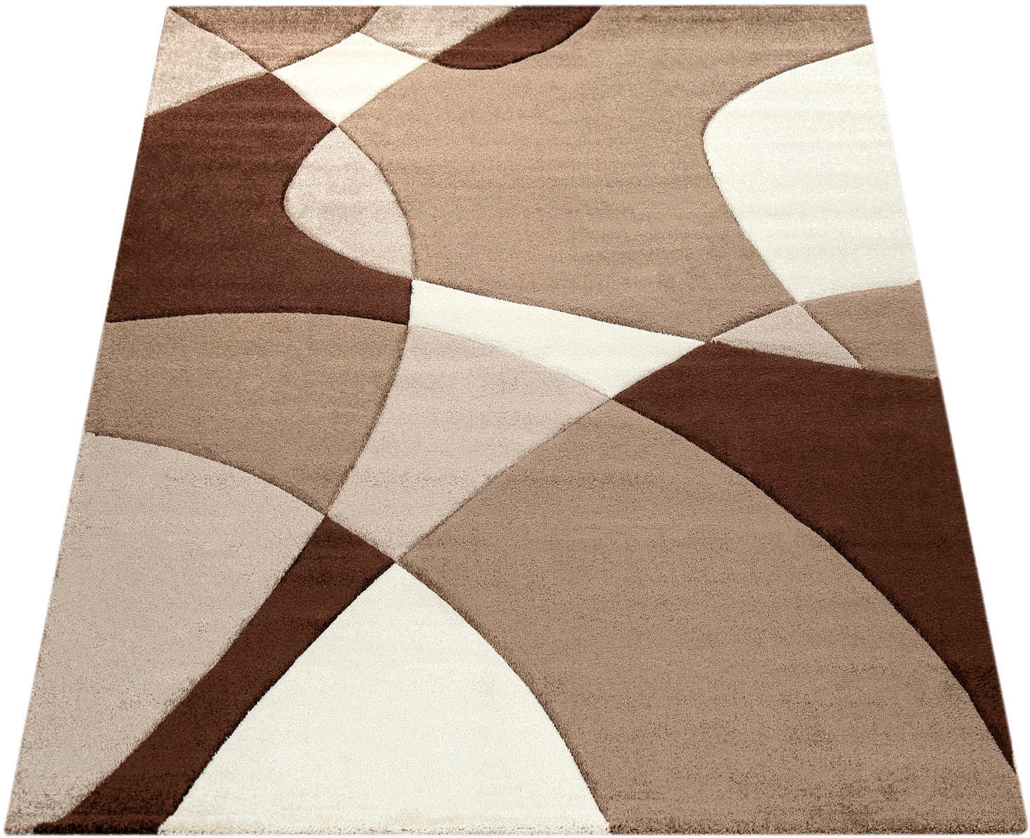 Paco Home Teppich »Diamond 664«, rechteckig, 18 mm Höhe, 3D-Design, Kurzflor, 3D-Design, modernes geometrisches Muster
