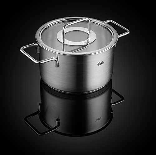 Fissler Topf-Set »Fissler Pure Collection« Set, Kochtopf 16/20/24 + Bratentopf 20cm + Stielkasserolle 16cm oD, 5 Stk. tlg. Edelstahl 18/10