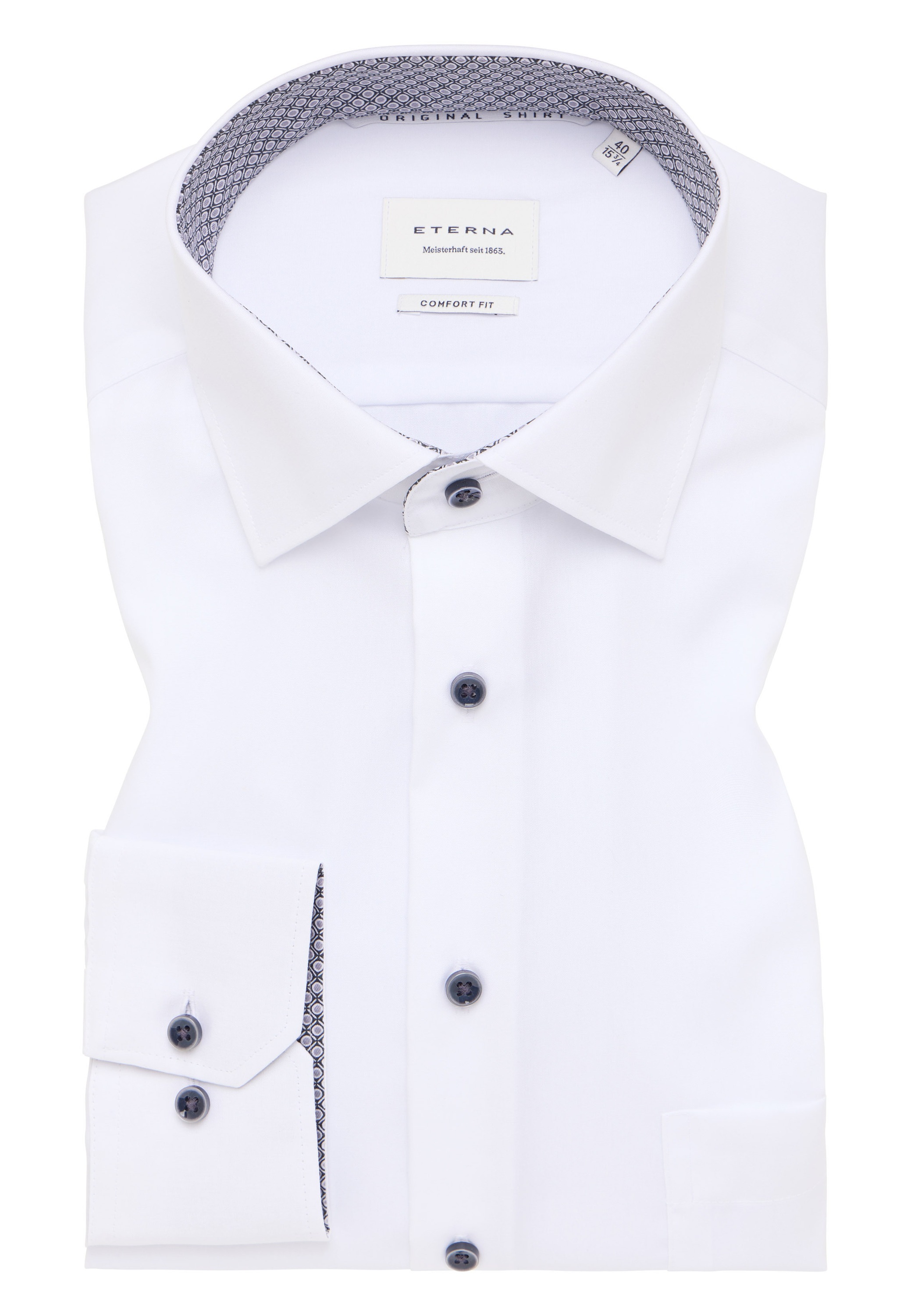 Eterna Langarmhemd »COMFORT FIT«, NON IRON (bügelfrei)