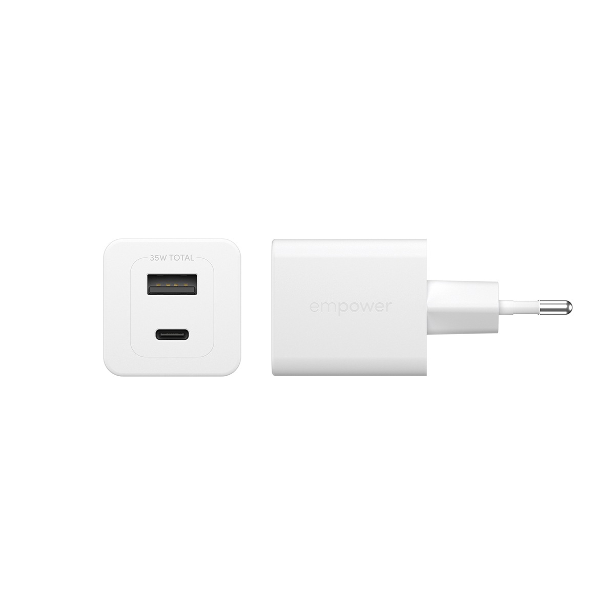 empower by PanzerGlass USB-Ladegerät »Turbo 35 W Charger 1x USB-C 1x USB-A EU-Plug«
