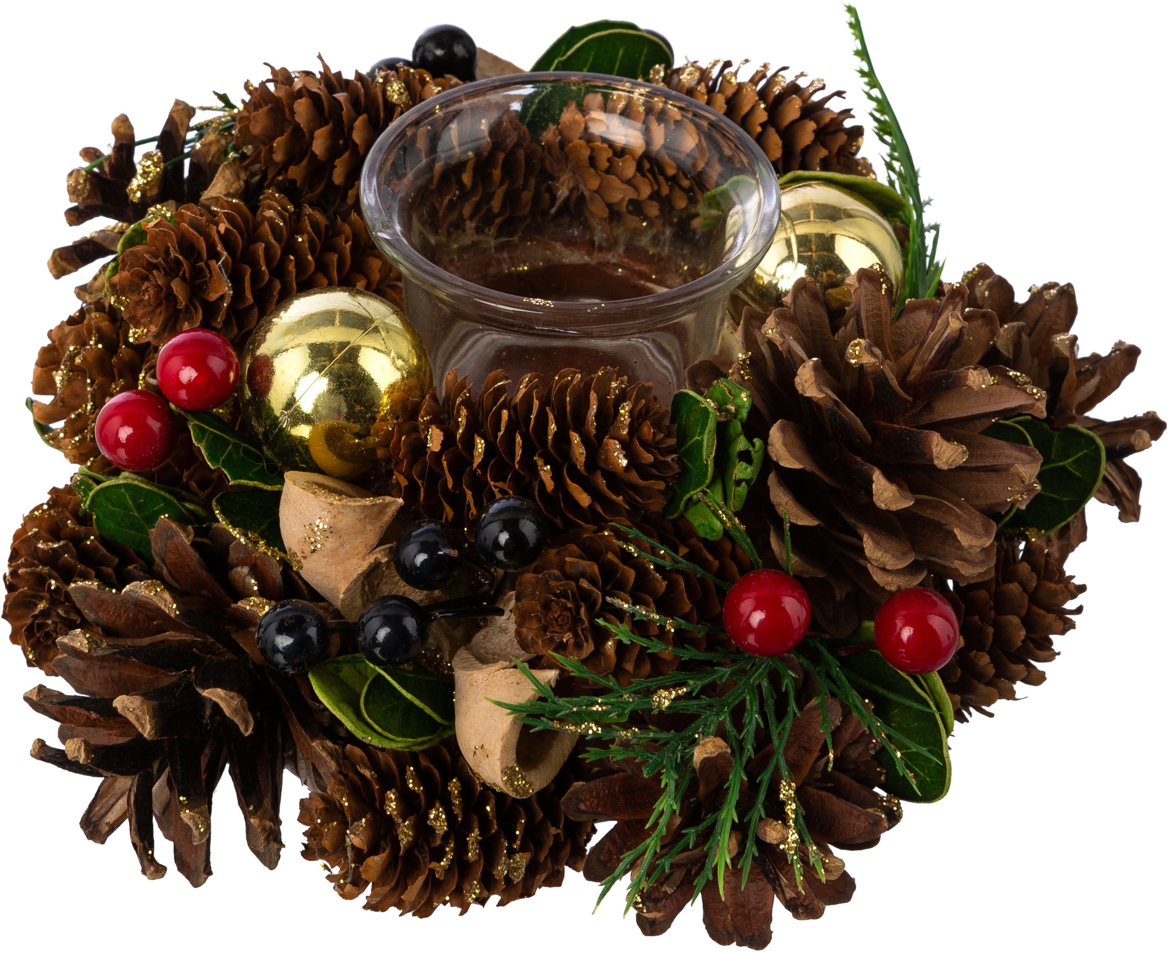 Creativ home Teelichthalter »Adventsgesteck mit Teelichthalter«