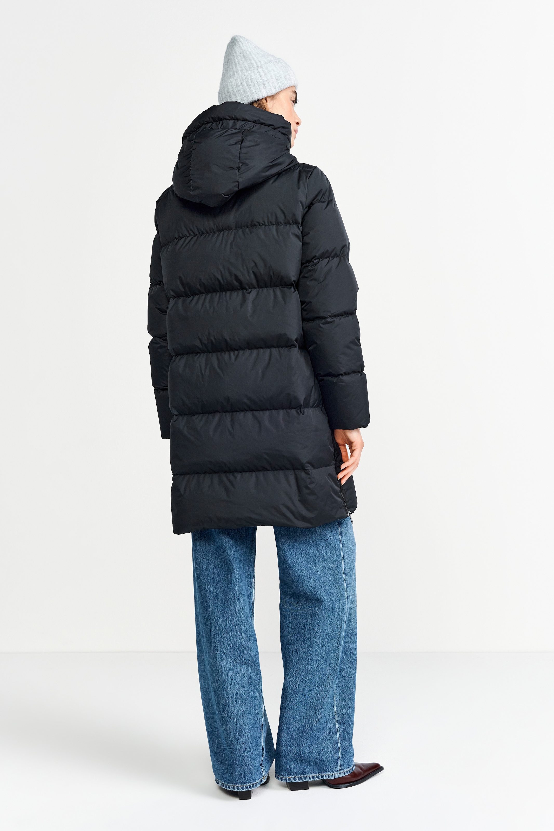 RICHROYAL Steppmantel oversized, mit Reißverschlüssen an den Seiten, Wintermantel