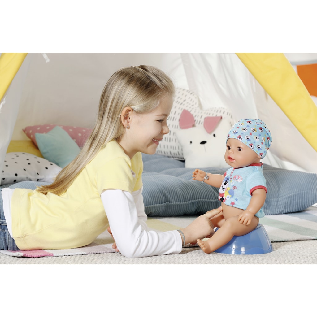 Baby Born Babypuppe »Magic Boy, 43 cm«, (Set, 13 tlg.), mit 10 lebensechten Funktionen