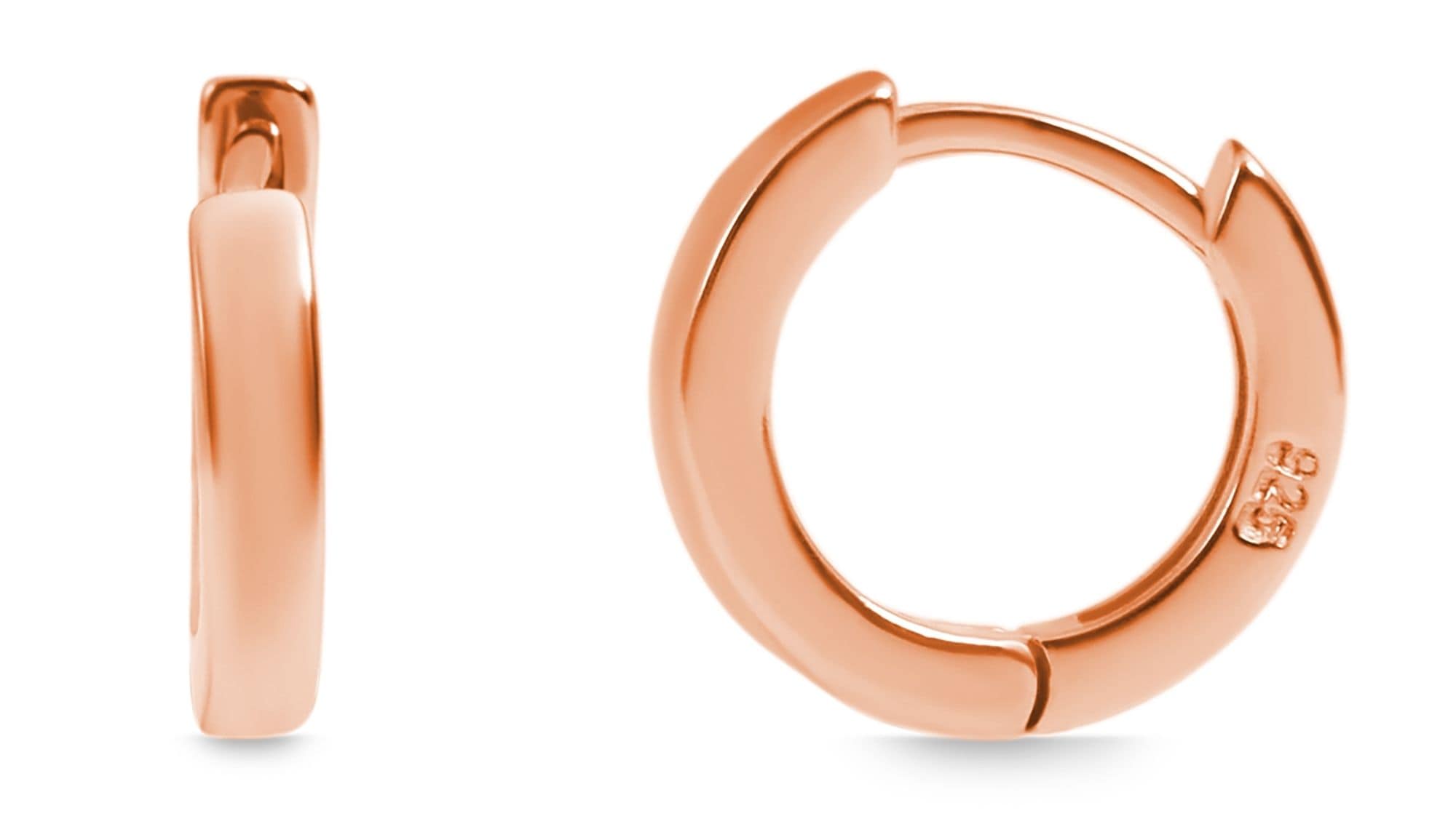 Adelia´s Paar Creolen »Damen Ohrringe ¿ Klappcreole aus 925 Silber«