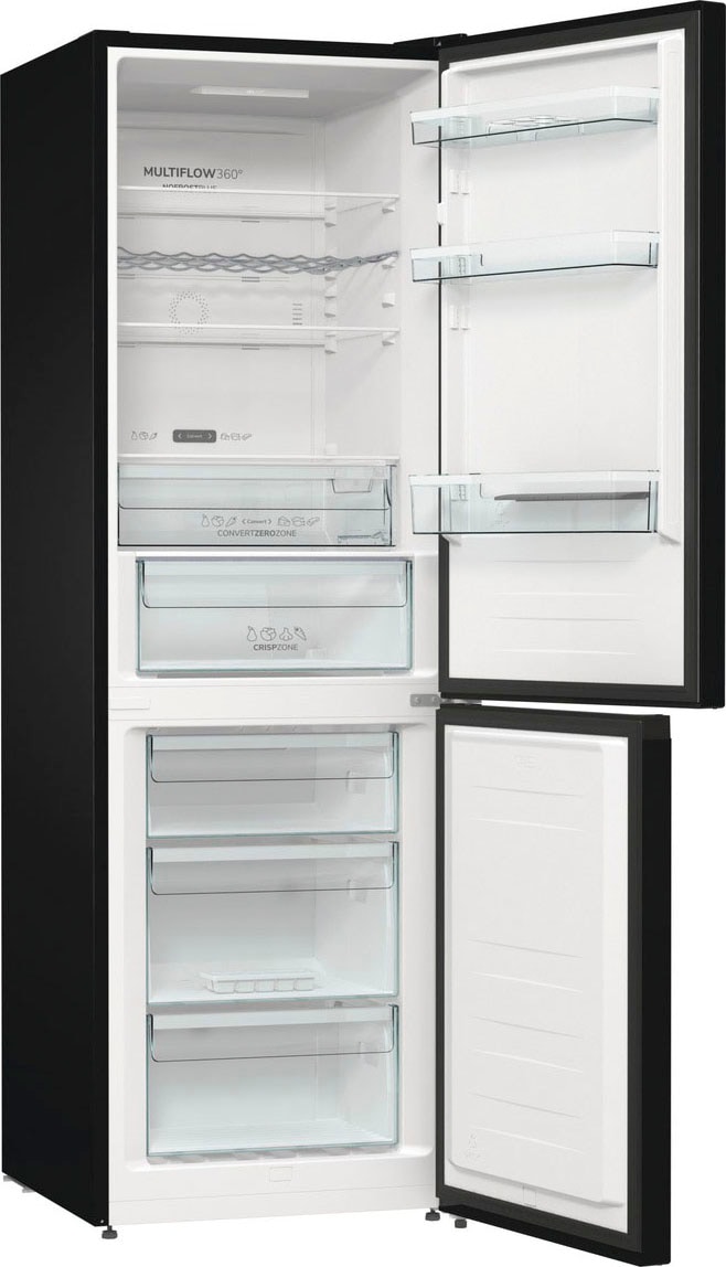 GORENJE Kühl-/Gefrierkombination »NK 79B0D«, NK79B0DBK, 185 cm hoch, 60 cm breit