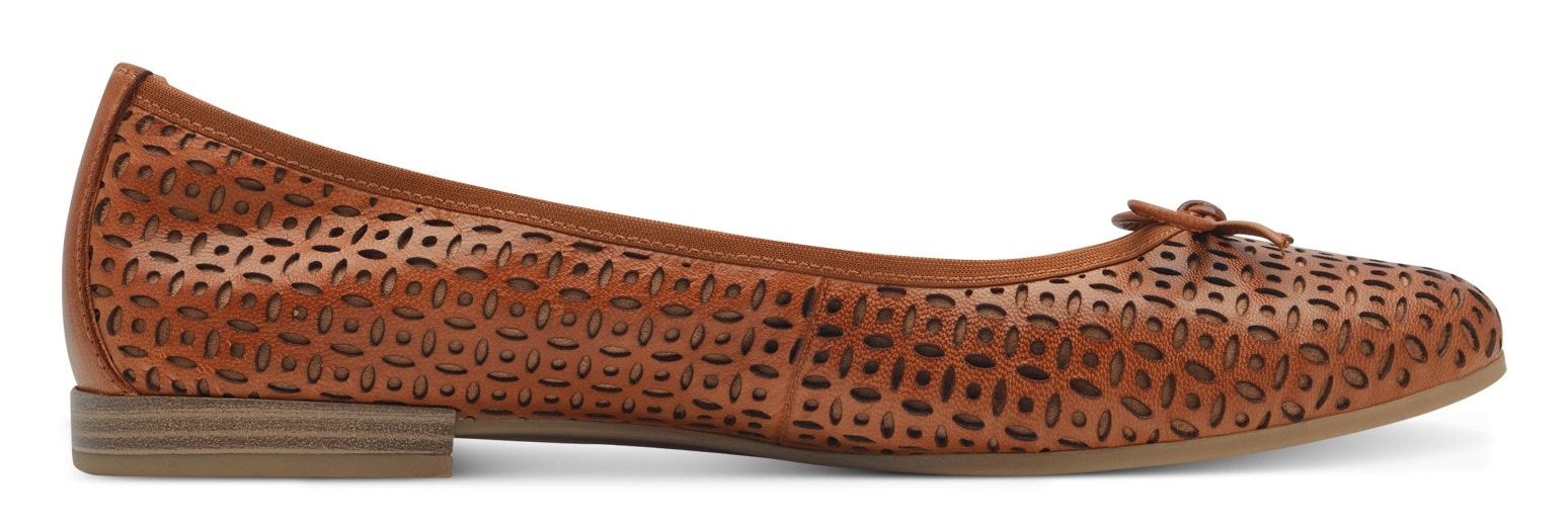 Tamaris Ballerina, Businessschuh, Halbschuh, Schlupfschuh mit hübscher Zierschleife