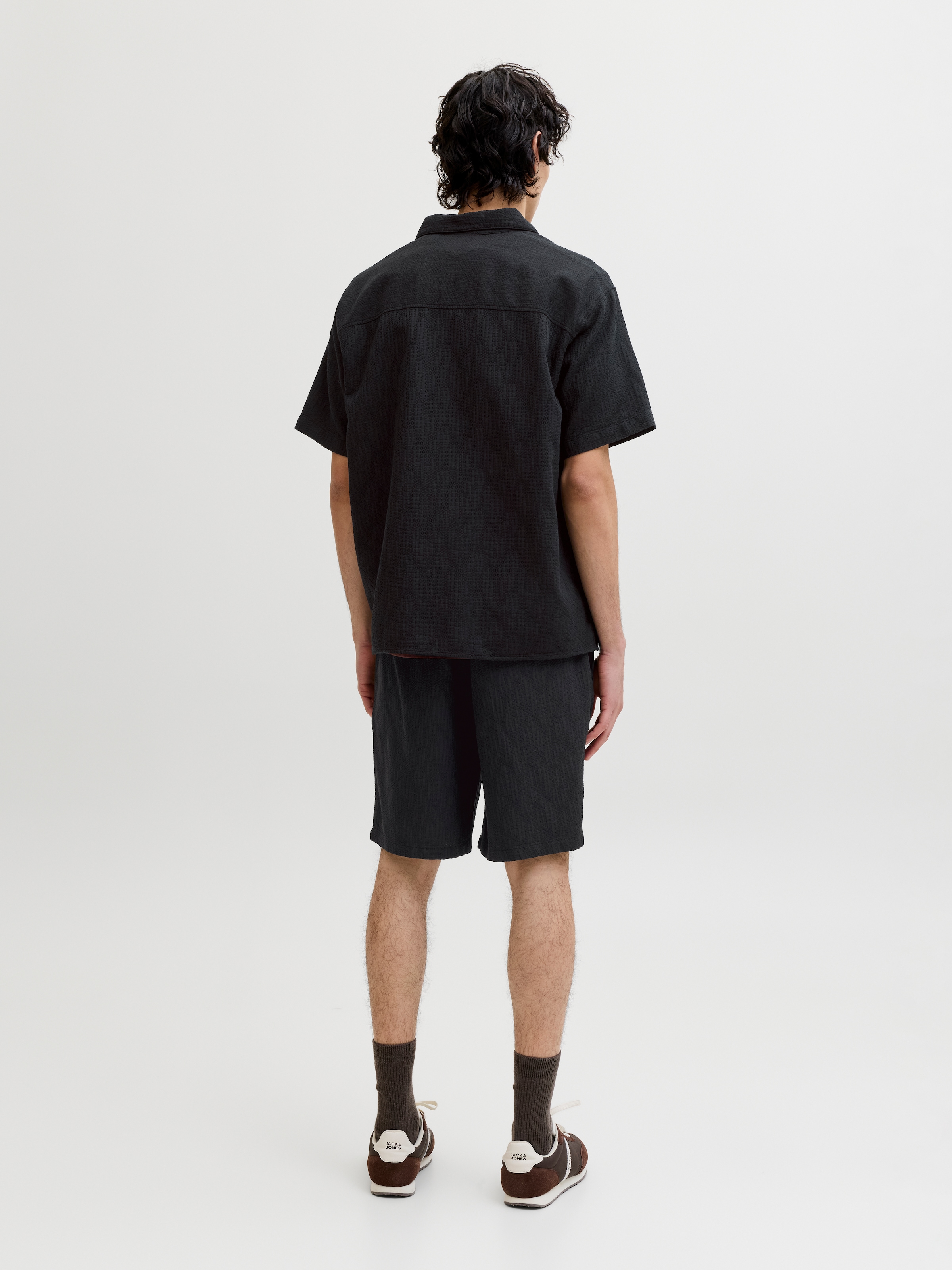 Jack & Jones Kurzarmhemd »JORMONTAUK WAVY TEXTURE SHIRT SS SN« Baumwolle, relaxed fit