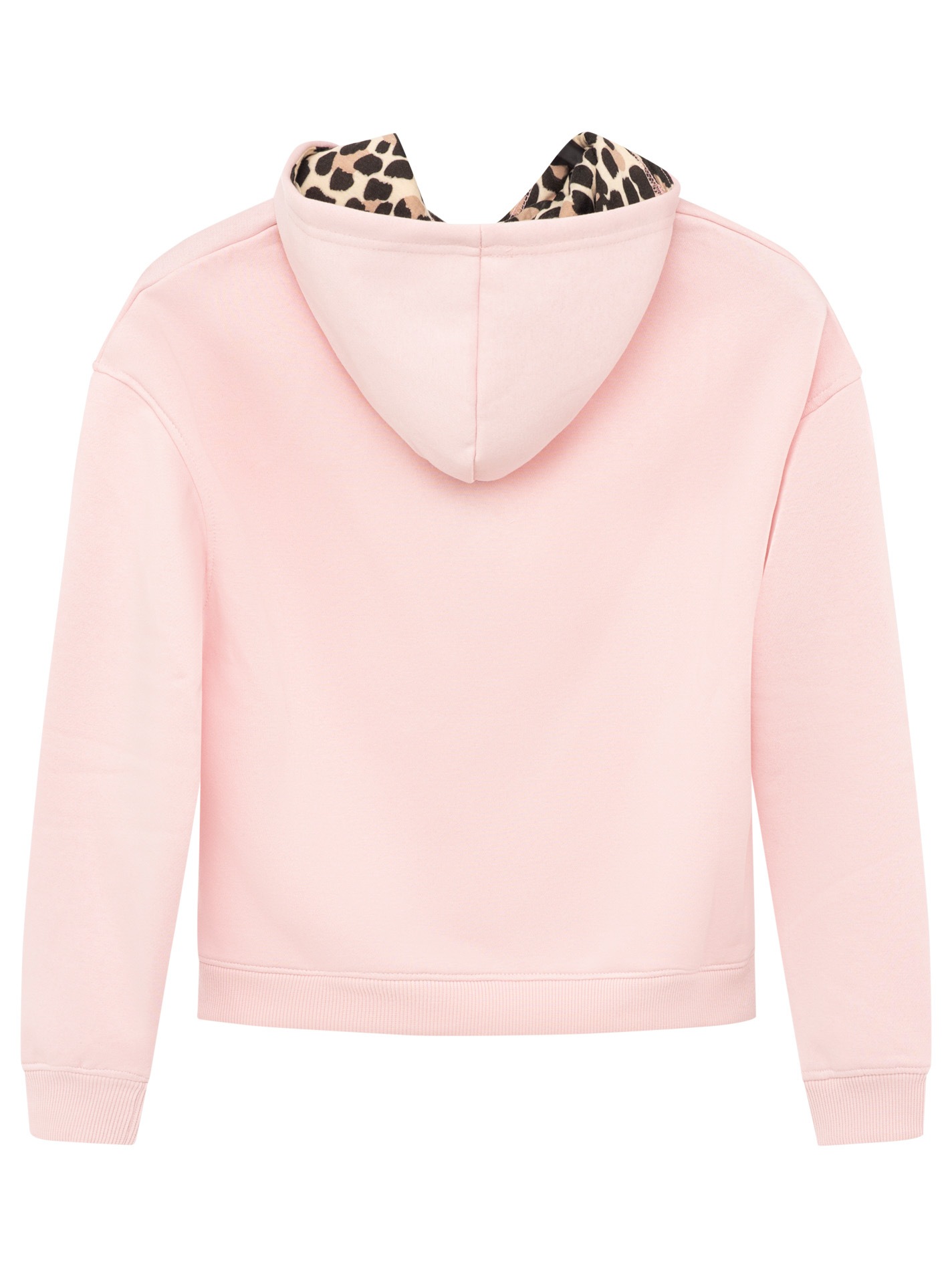 Zwillingsherz Sweatshirt »"Wild and Cute"«, Statement Schriftzug und Leopard, Kapuze, Kängurutasche
