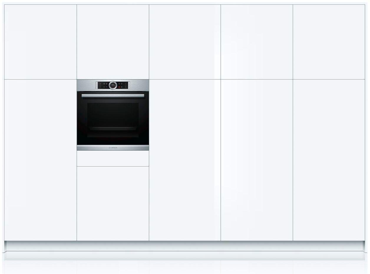 BOSCH Einbaubackofen 8 »HBG632TS1«, mit 3-fach-Teleskopauszug