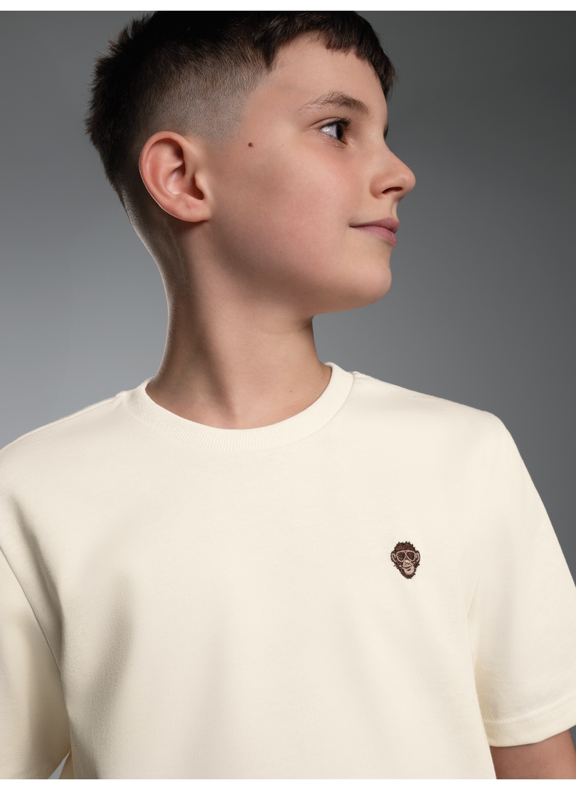 Trigema T-Shirt »TRIGEMA Heavy Oversized T-Shirt mit Affe Charly-Stickmotiv« 1