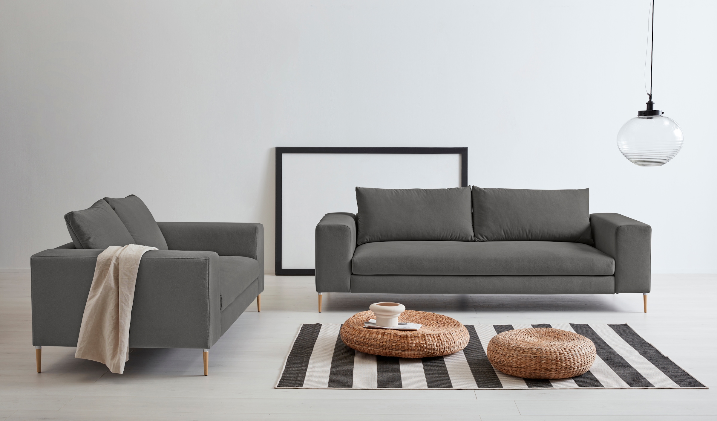 OTTO products 2-Sitzer »Finnja, softer, legerer Sitzkomfort, bequem, zeitloses Design« mit Recycling-Bezug