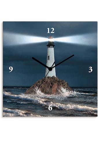 Artland Wanduhr »Bild von Leuchtturm mit Lichtstrahl«, lautlos, ohne Tickgeräusche,... kaufen