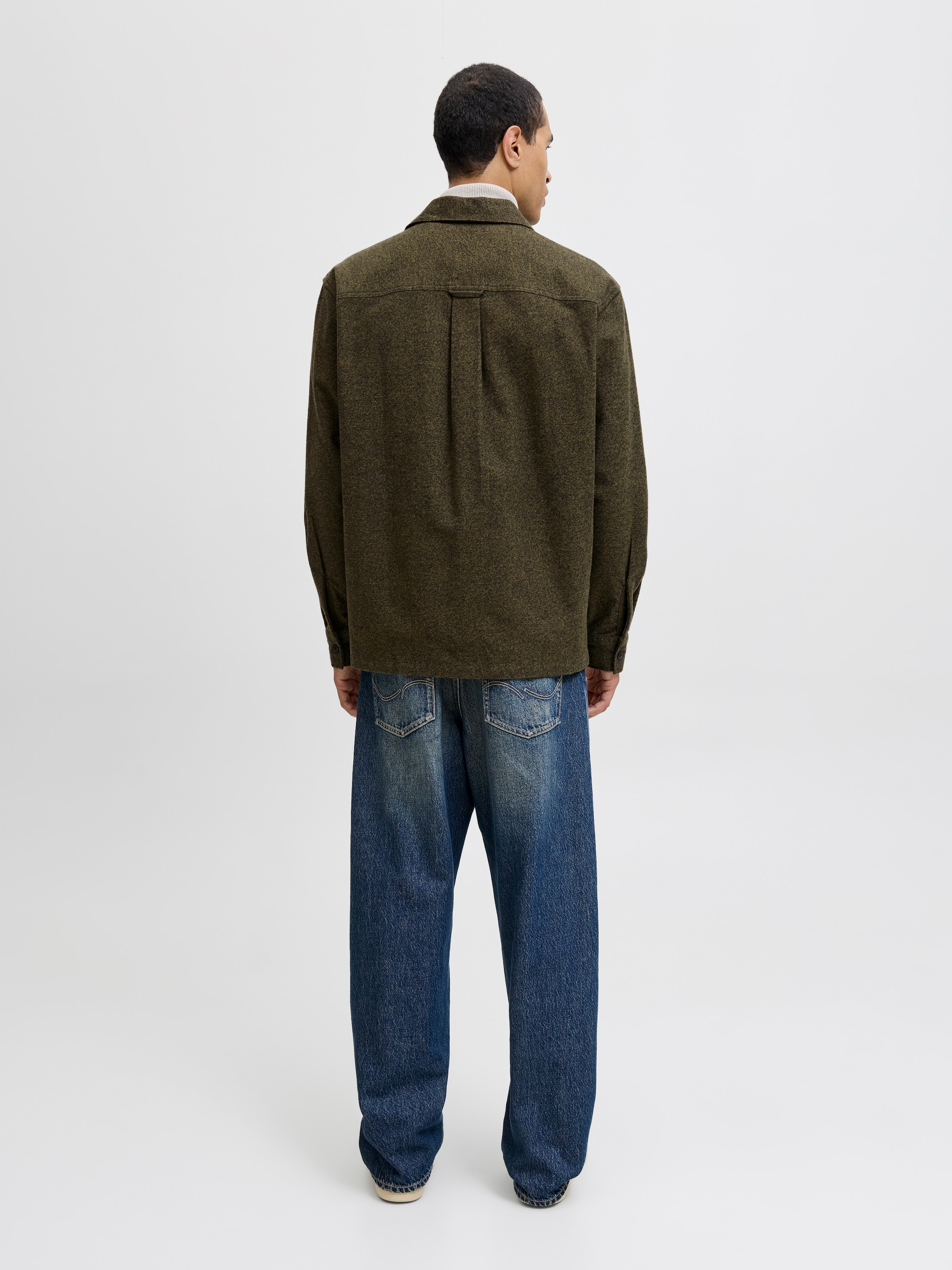 Jack & Jones Langarmhemd »JJEPERFECT MELANGE OVERSHIRT LS SN«