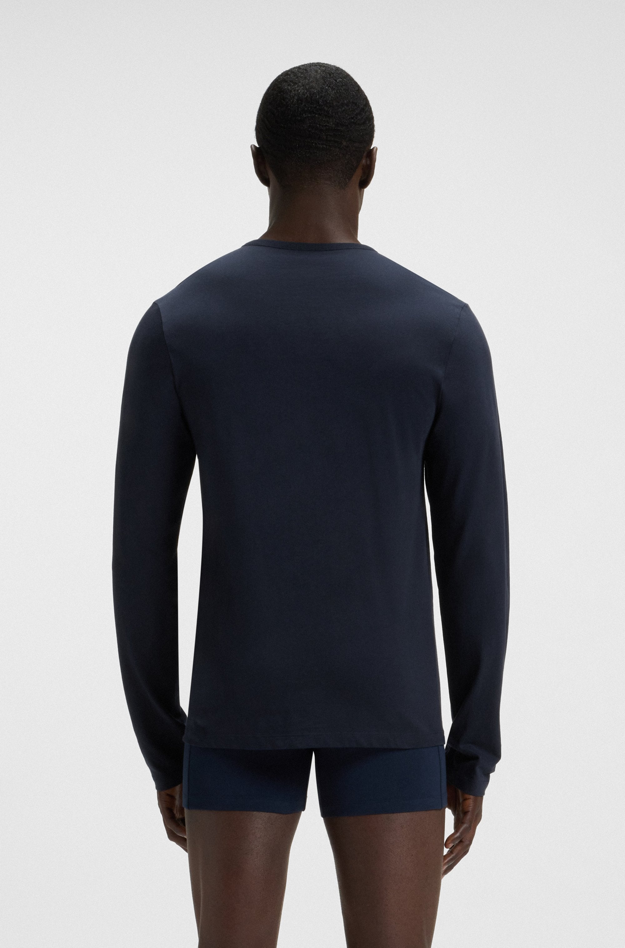 BOSS Langarmshirt »longsleeve-Shirt R-Neck Classic COTTON 3pcs/pack«, (3 tlg.), mit BOSS Logo-Schriftzug