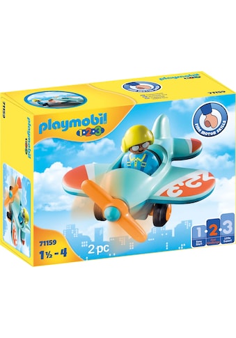 Playmobil® Konstruktions-Spielset »Flugzeug (71159), Playmobil 1-2-3«, (2 St.), Made... kaufen