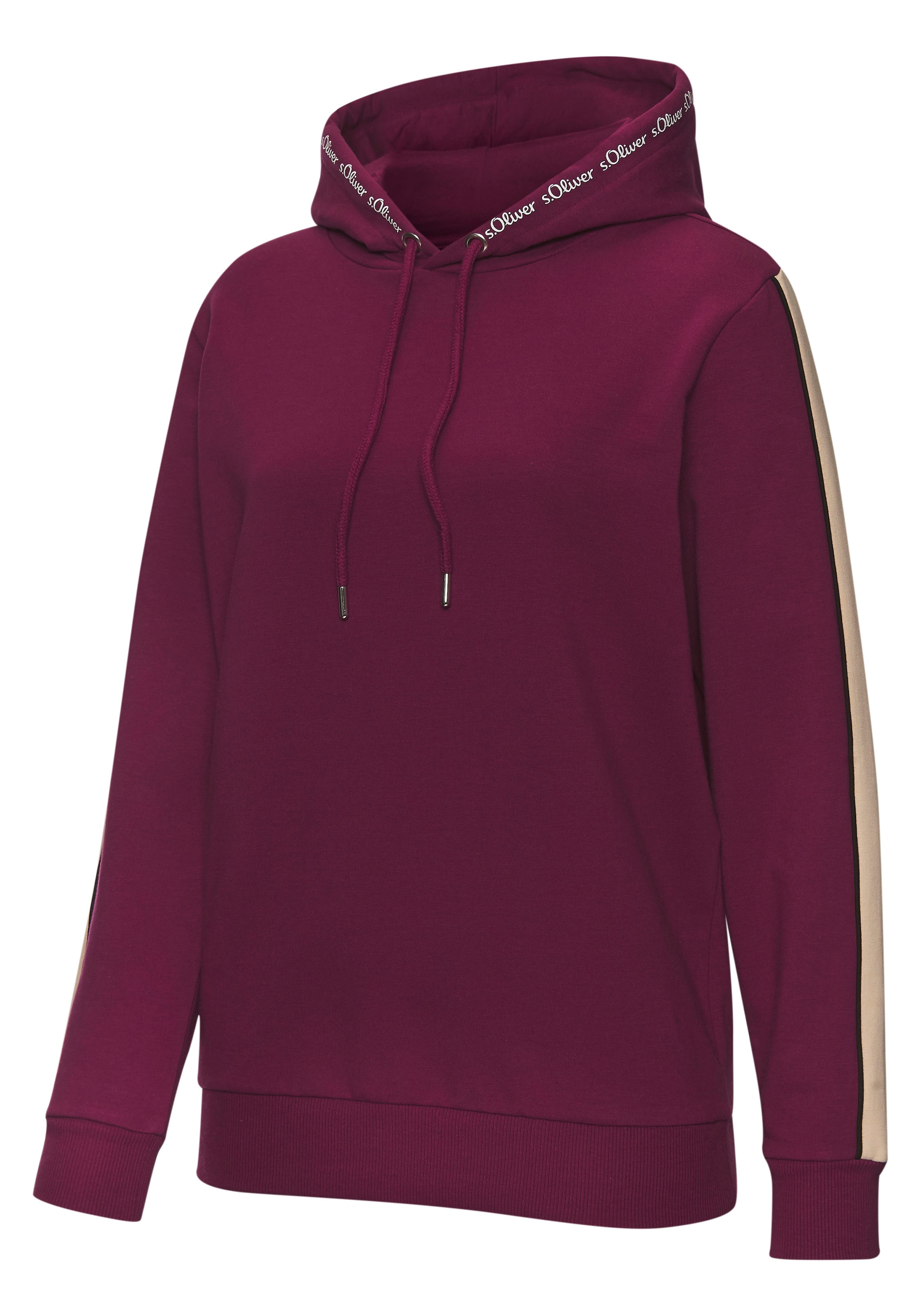 s.Oliver Hoodie »- Kapuzensweatshirt- Loungesweatshirt«, mit Kontrast Einsätzen, Loungewear