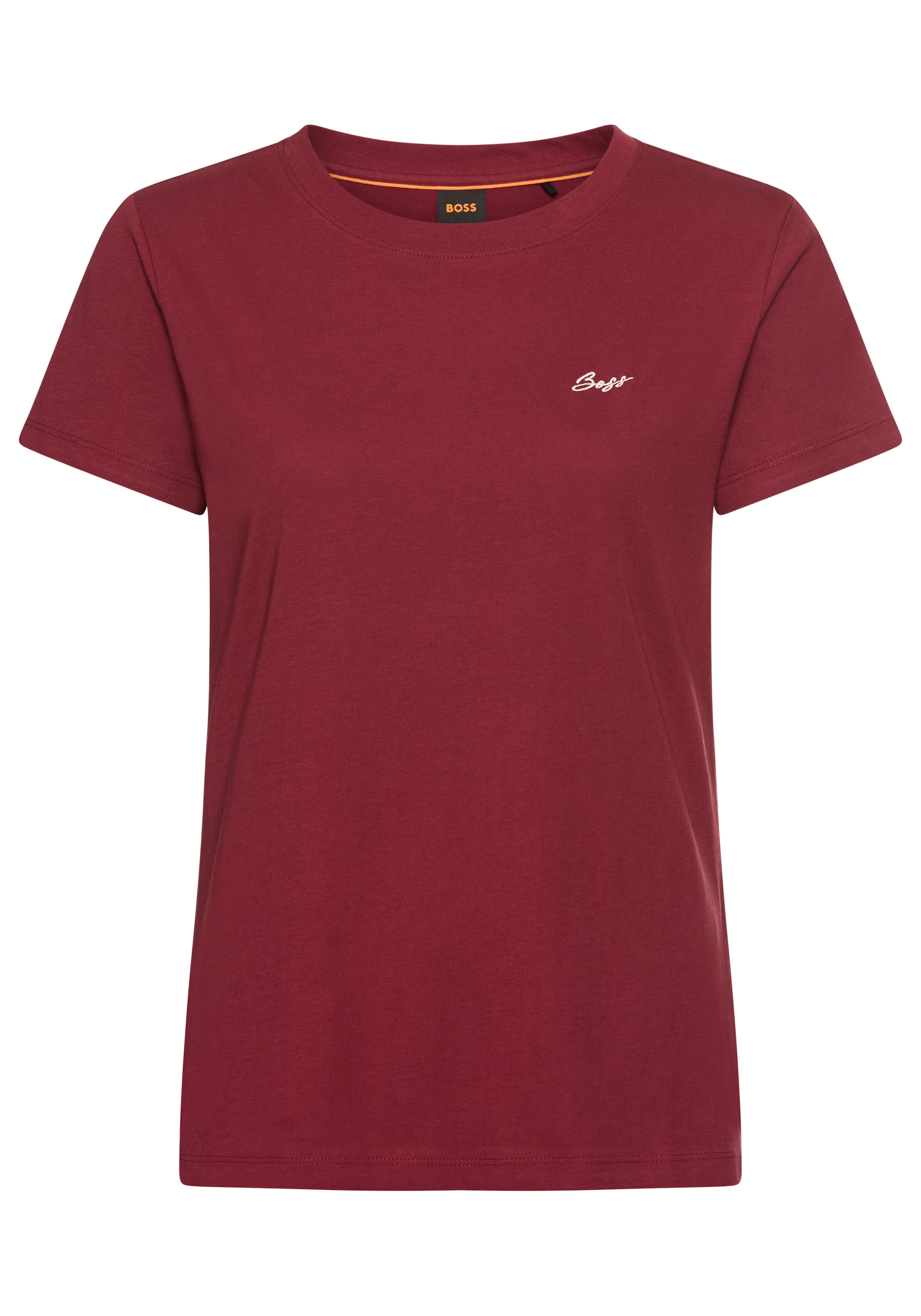 BOSS ORANGE T-Shirt »Esogo HW Premium Damenmode«, mit gesticktem Logo