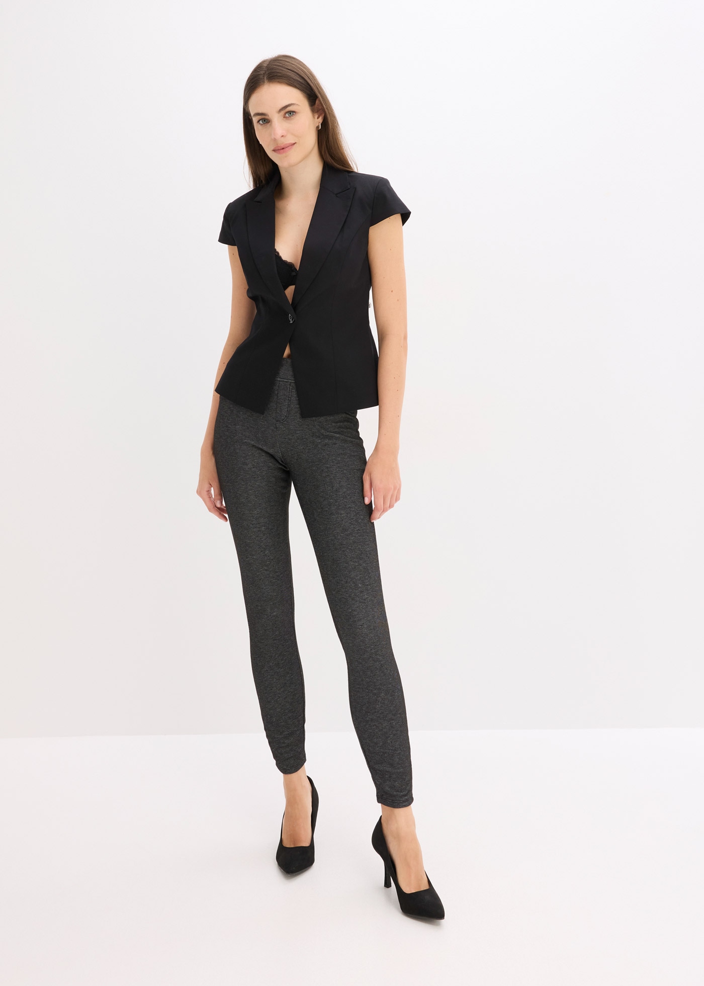 bonprix Thermoleggings »Thermo Leggings in Jeansoptik«  aus Polyester, wärmend, mit Elasthan-Anteil, in Jeansoptik