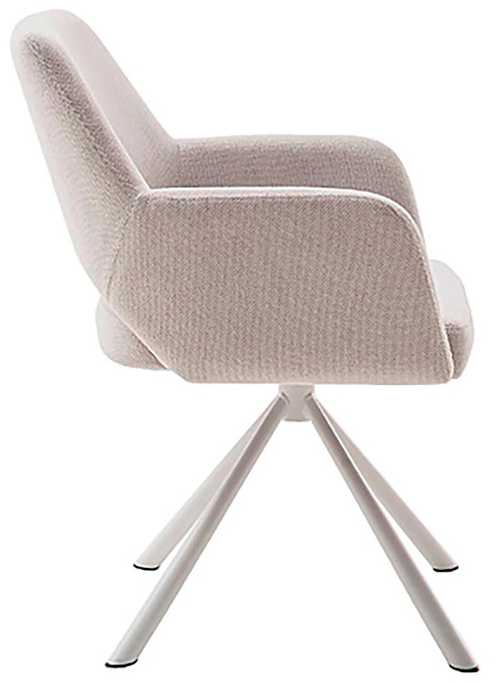 MCA furniture 4-Fußstuhl »BEVERLY«, (Set), 2 St., Chenilleoptik, Esszimmerstuhl,Chenilleoptik,360°drehbar,Sitzhöhe 49cm,belastbar 120kg