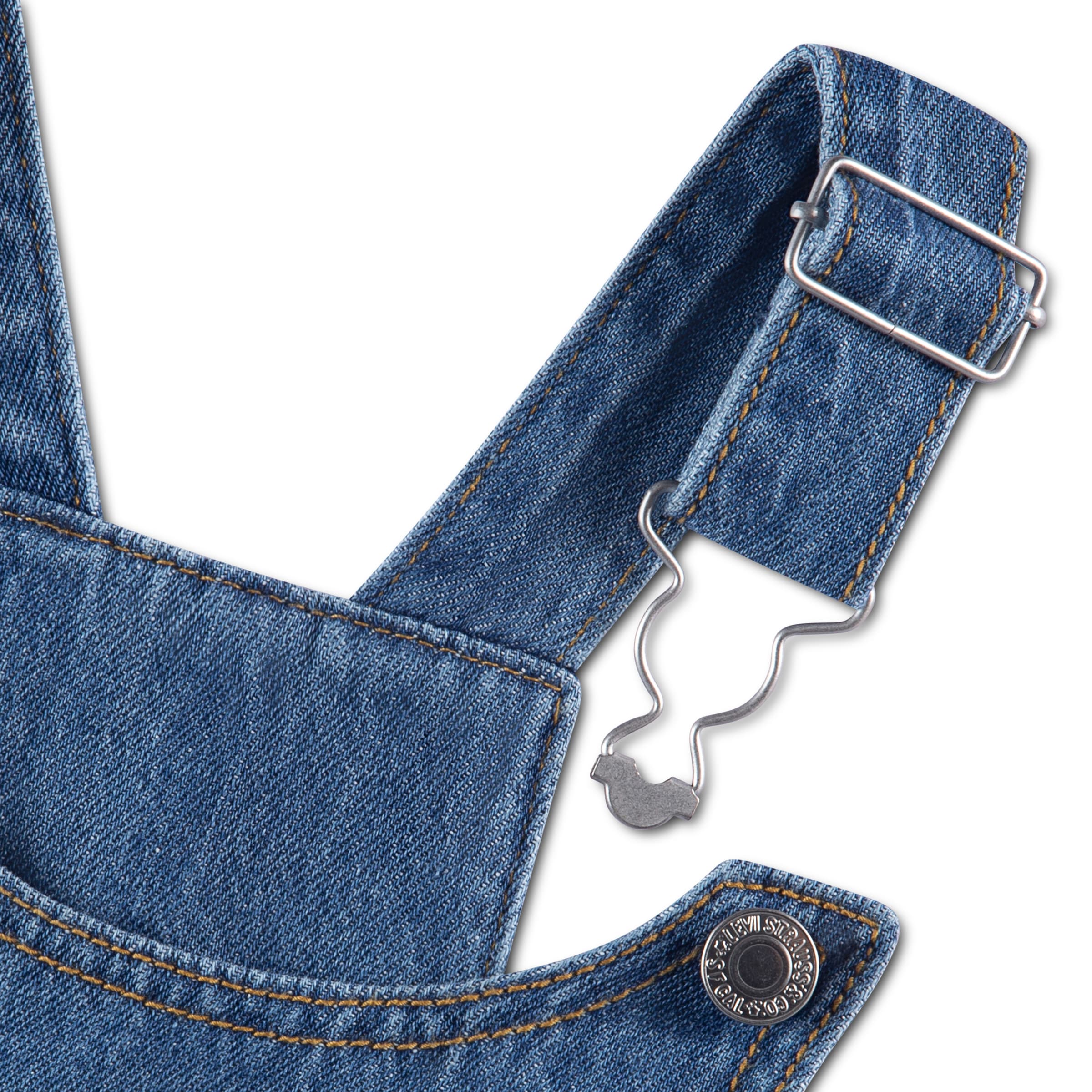 Levi's® Kids Jeanslatzhose »LVG OVERALL W HEARTS« mit süßen Herztaschen, super bequem