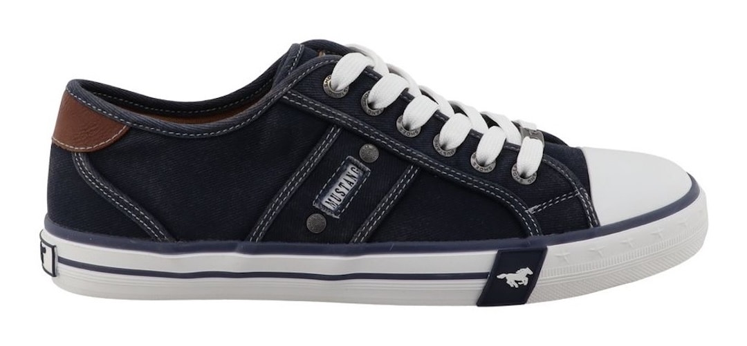 Mustang Shoes Sneaker »Calogero«  Freizeitschuh, Halbschuh, Schnürschuh mit modischen Kontrastnähten