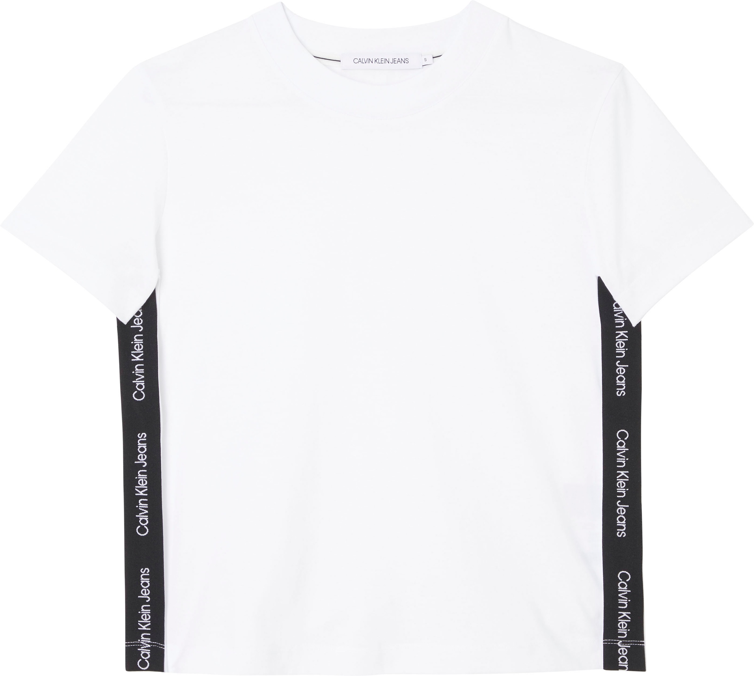 Calvin Klein Jeans Rundhalsshirt »SIDE CONTRAST TAPE TEE«, mit seitlichem Calvin Klein Jeans Logoschriftzug