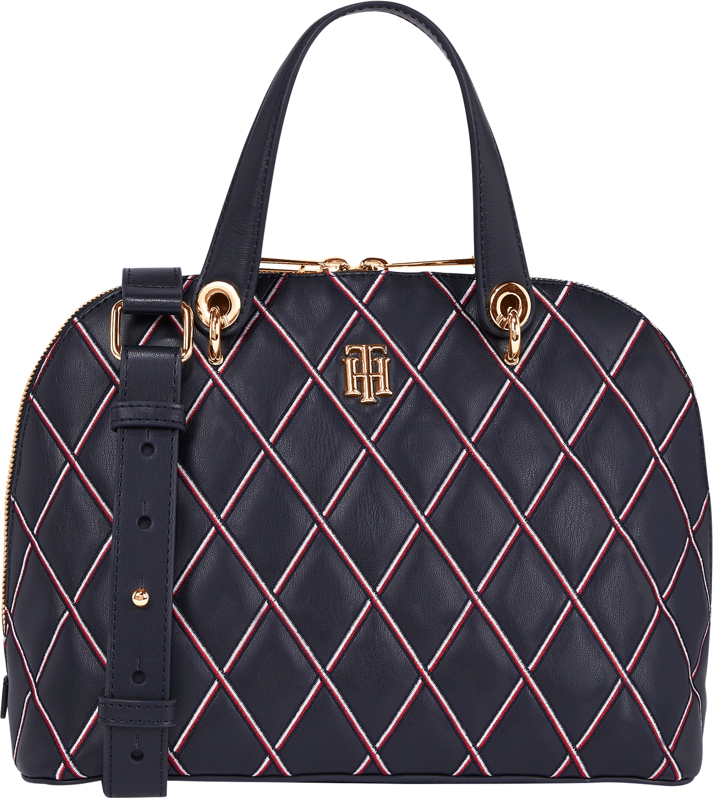 Tommy Hilfiger Henkeltasche »TH ELEMENT DUFFLE QUILT«, mit modischem Allover Muster