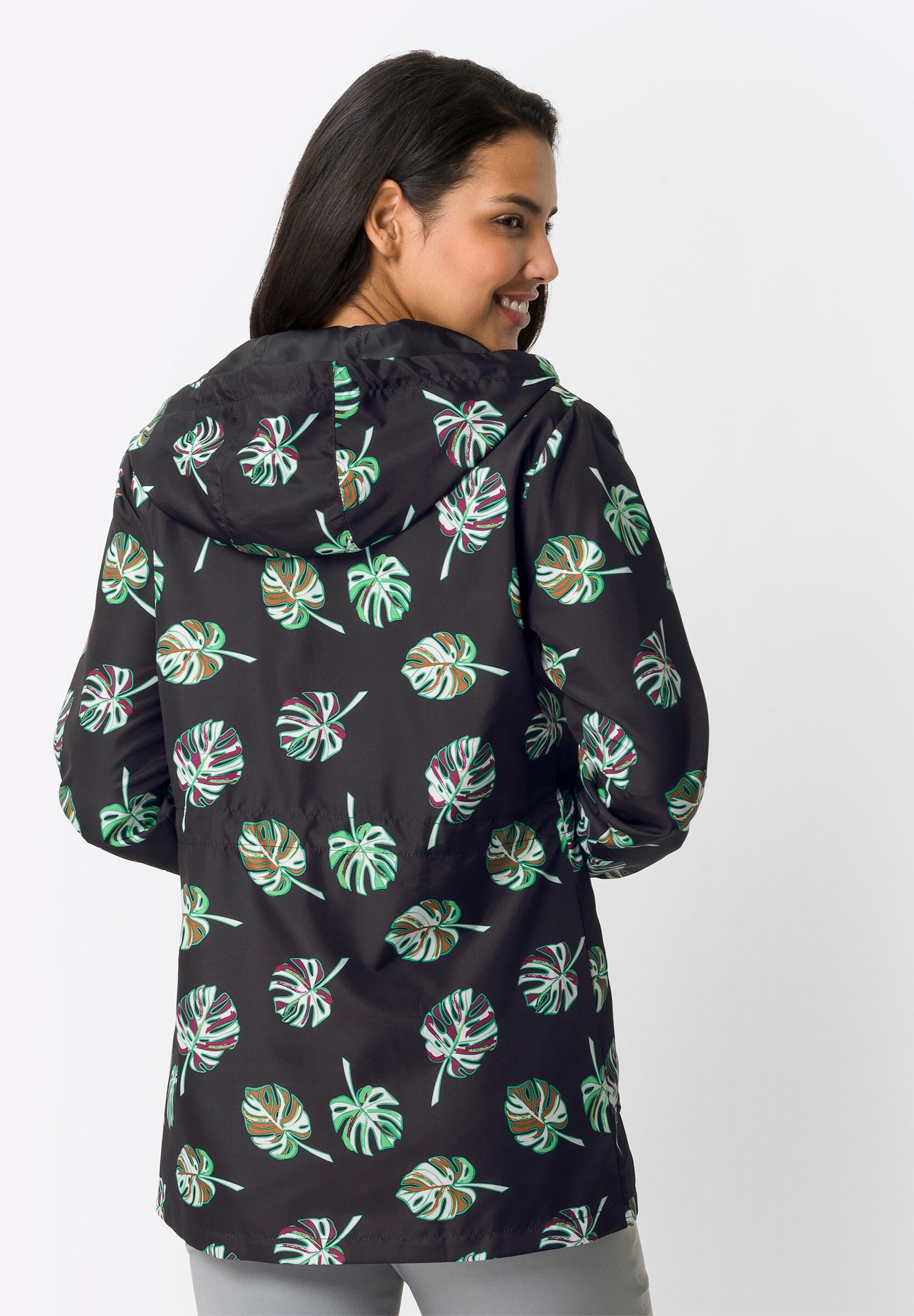 Sieh an! Regenjacke »Regenjacke Regenjacke mit Innenfutter« mit Kapuze