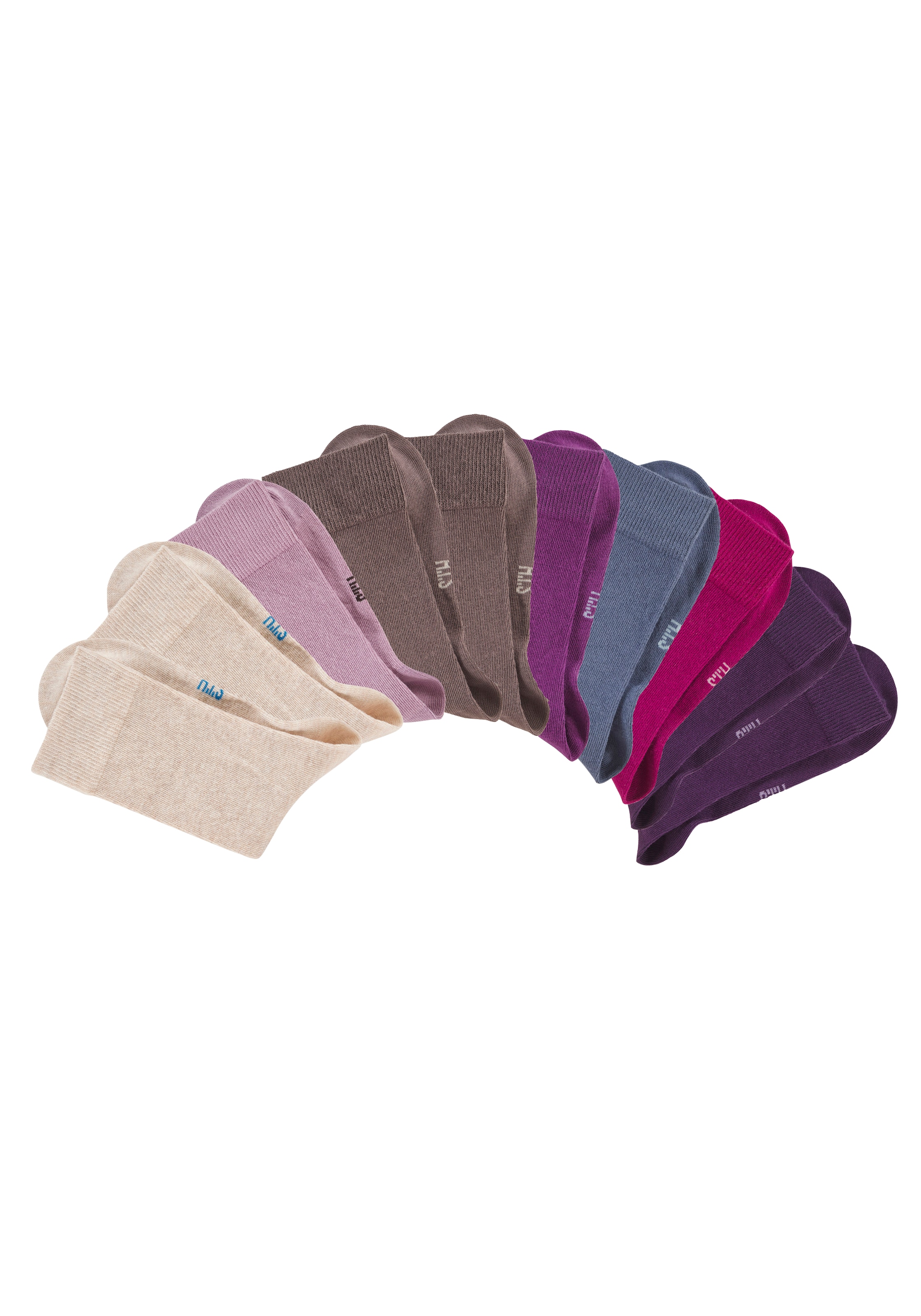 H.I.S Freizeitsocken Packung, 10 Stk. tlg. mit weichen Rippbündchen