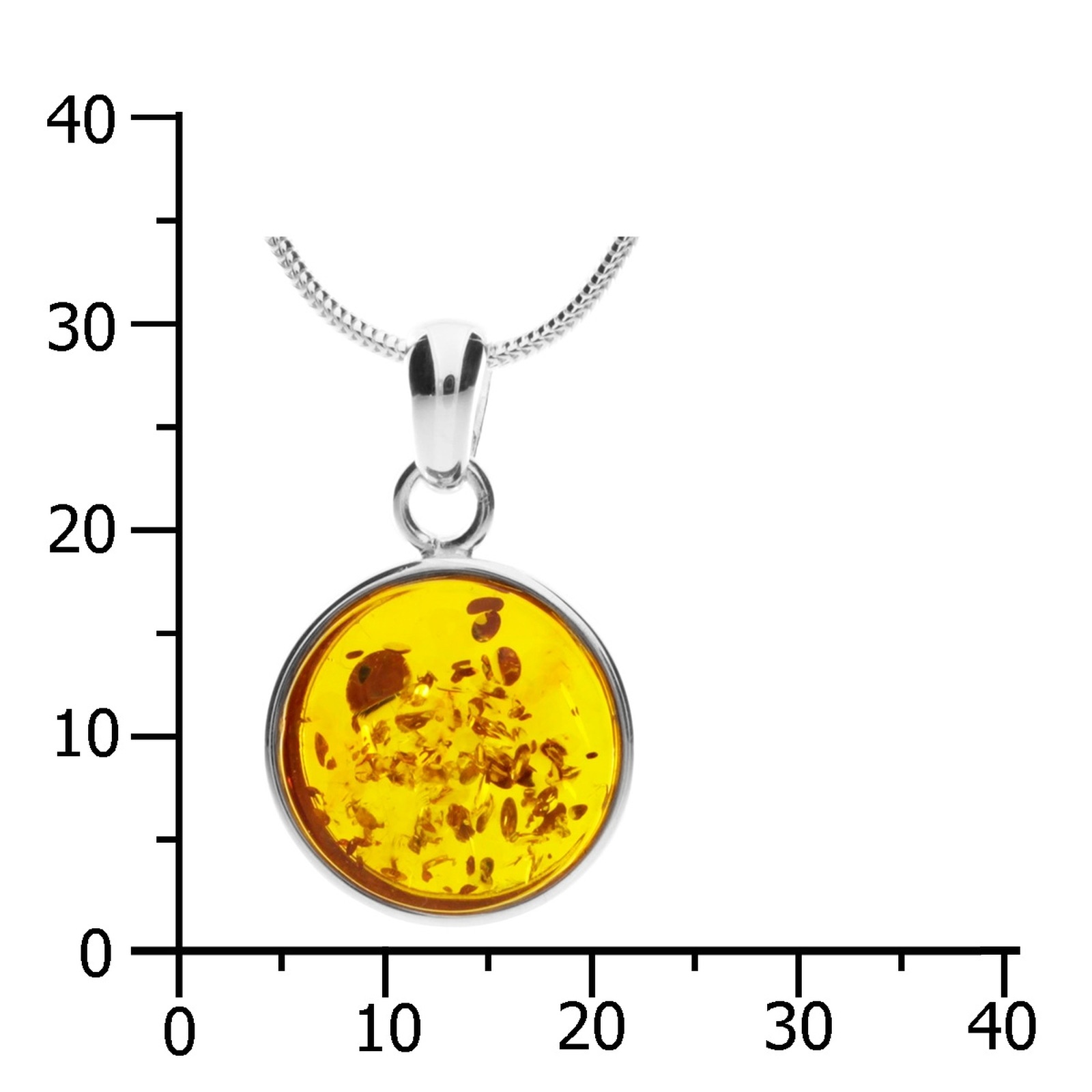 OSTSEE-SCHMUCK Kette mit Anhänger »- Frouke 16 mm - Silber 925/000 - Bernstein«