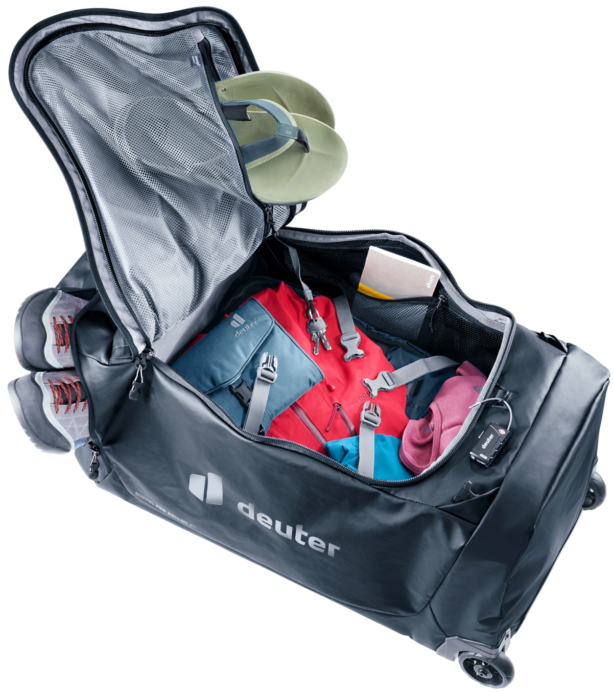deuter Sporttasche »DUFFEL PRO ROLLER 90 L«, (1 tlg.)