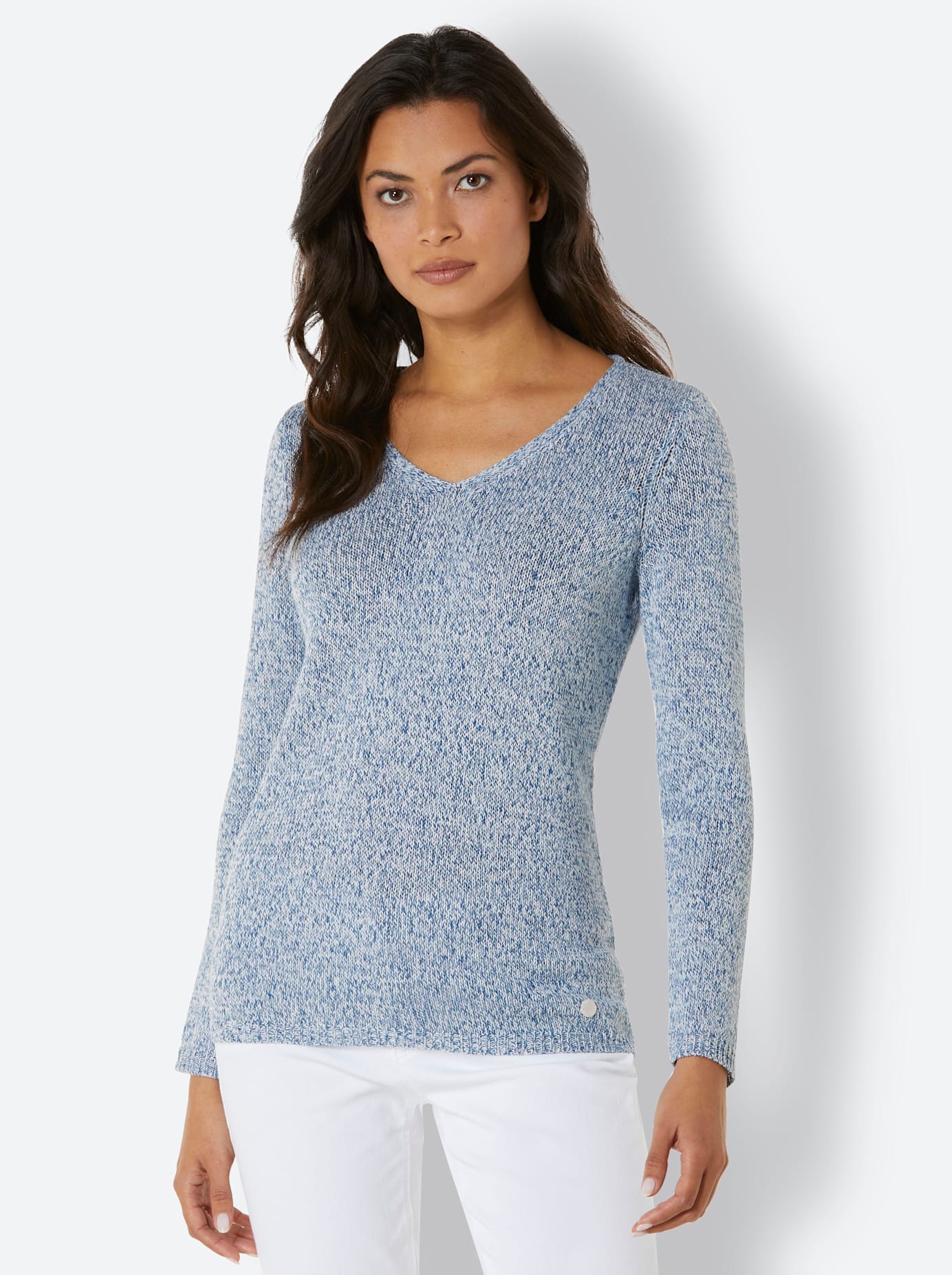 CREATION L PREMIUM Strickpullover »Leinen-Baumwoll-Pullover«