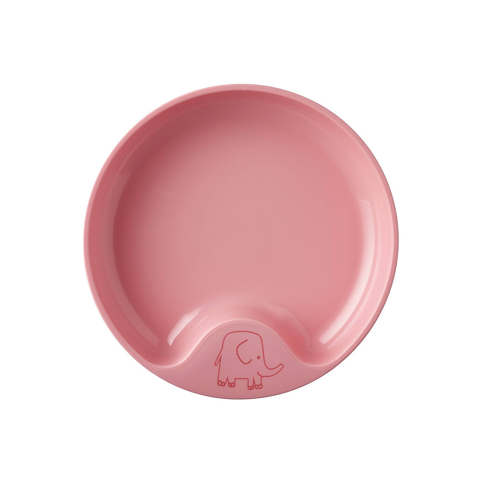 Teller MEPAL "Lernteller Mio ø 17,6 cm", pink (deep pink), L:17,6cm, Speiseteller, Teller