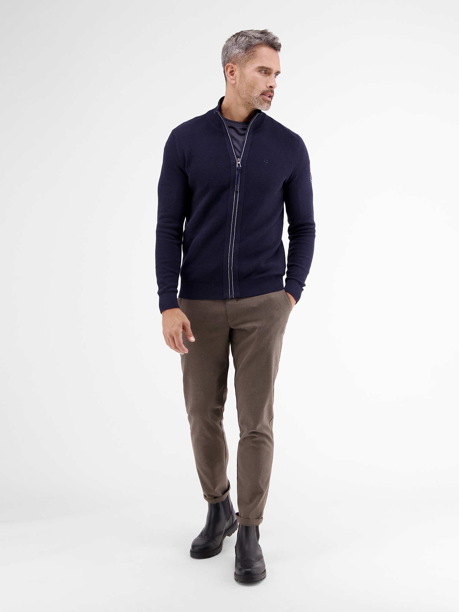LERROS Strickjacke »LERROS Sportive Strickjacke in Strukturoptik«