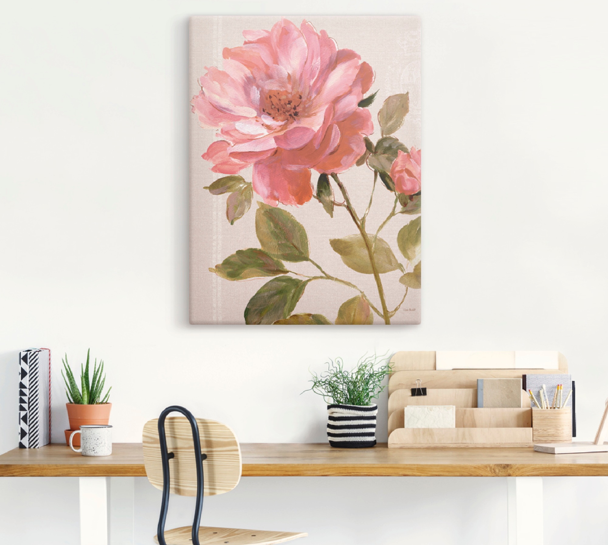 Artland Wandbild »Harmonische Rosen«, Blumen, (1 St.), als Leinwandbild,  Wandaufkleber oder Poster in versch. Größen bestellen im OTTO Online Shop