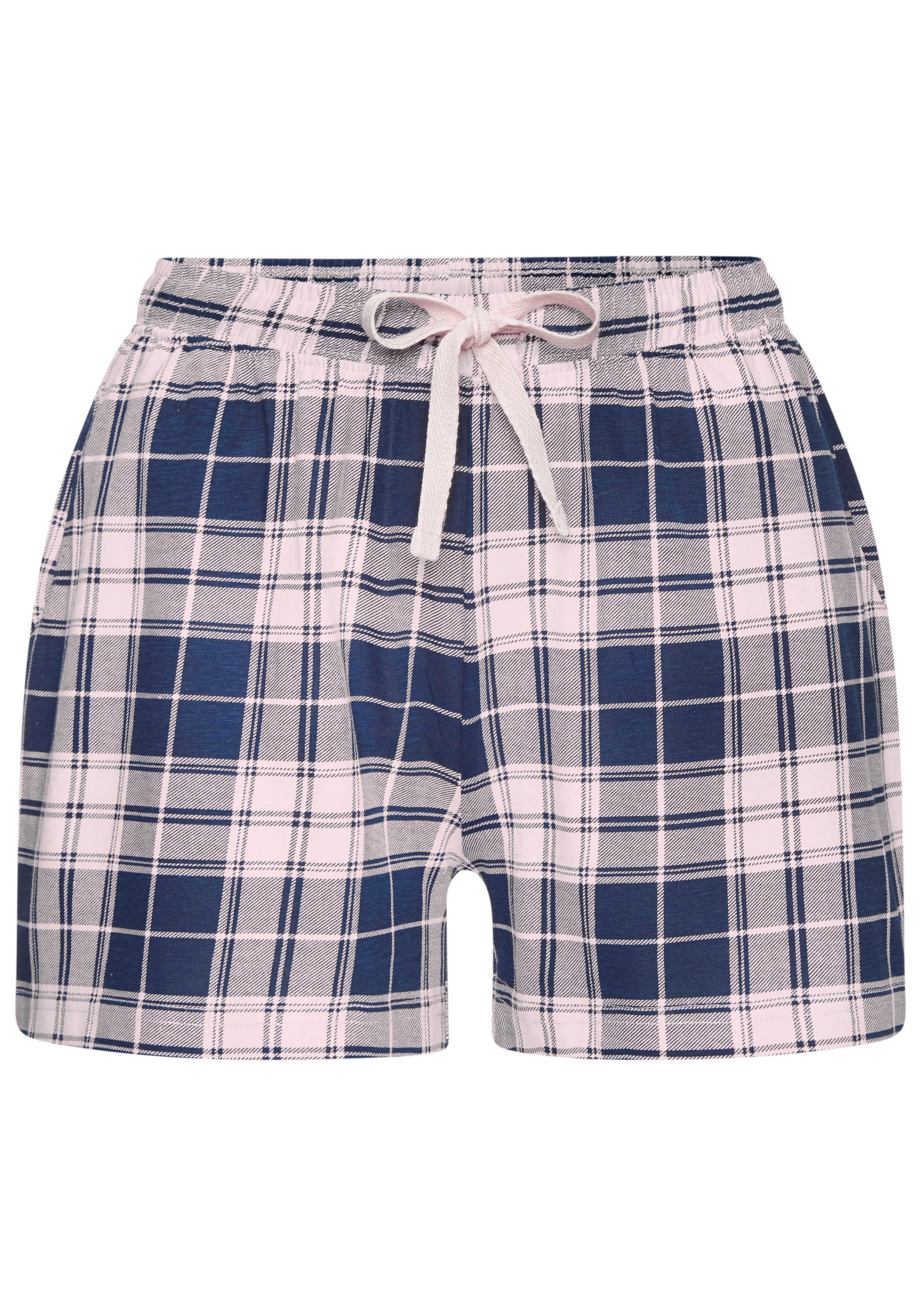 Vivance Dreams Pyjamashorts, (Packung, 2 tlg.), Mit Streifen und Karos