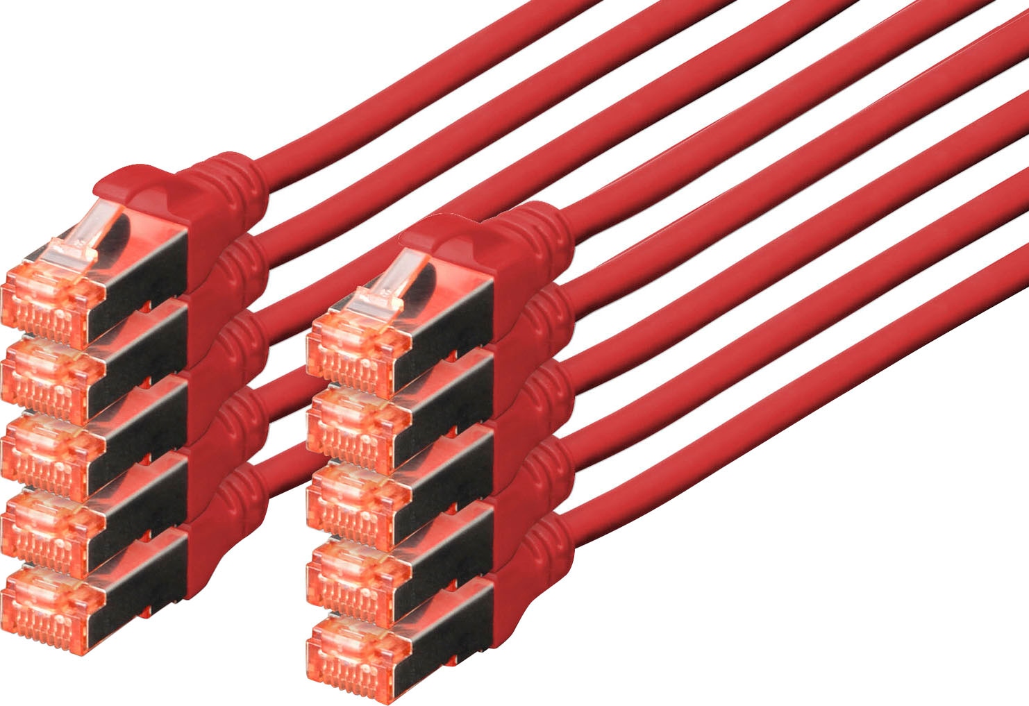 Digitus LAN-Kabel »Twisted Pair Patchkabel - Kategorie 6A Klasse EA - S/FTP«, RJ-45 (Ethernet), 500 cm