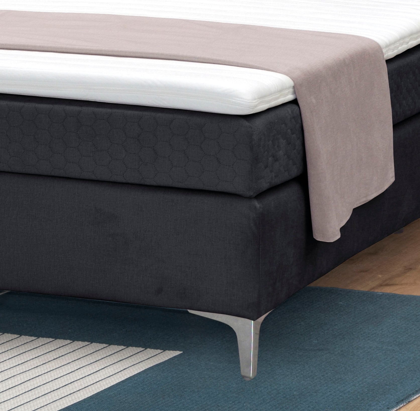 alina Boxspringbett »Pamir« inklusive Matratze und Topper, in diversen Ausführungen