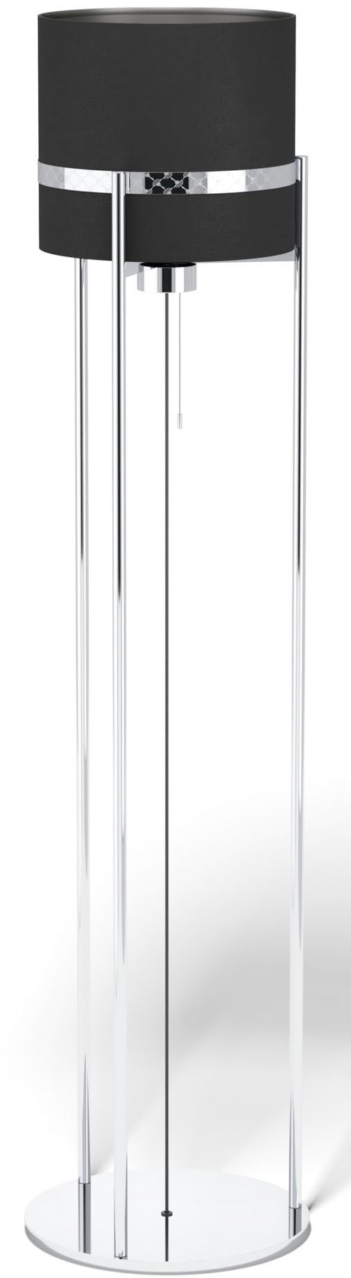 JOOP! Stehlampe »ROUND LIGHTS«, Leuchtmittel E27 | ohne Leuchtmittel, mit Textil-Leuchtenschirmen und eingelassenen Metall-Dekorbändern