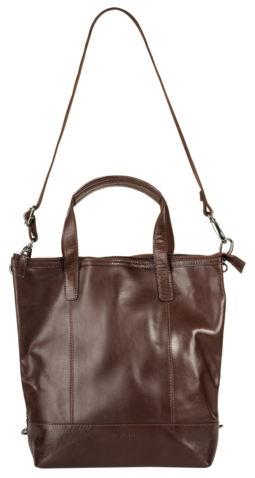 WouWou Cityrucksack, echt Leder