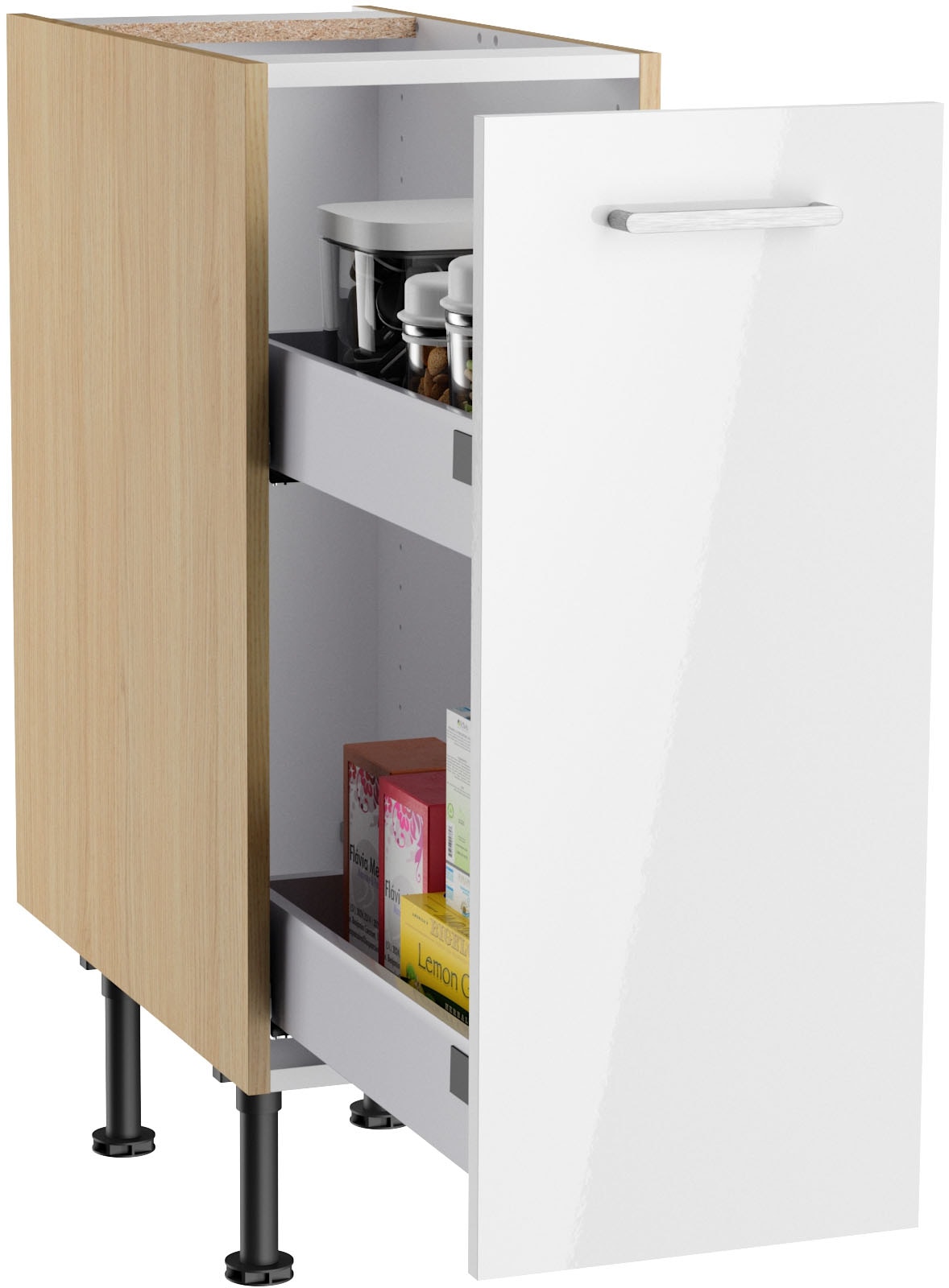 KOCHSTATION Küchenzeile »KS-Lucy« Breite 240 cm, Soft-Close, inkl. Zubehör, wahlweise mit Geschirrspüler
