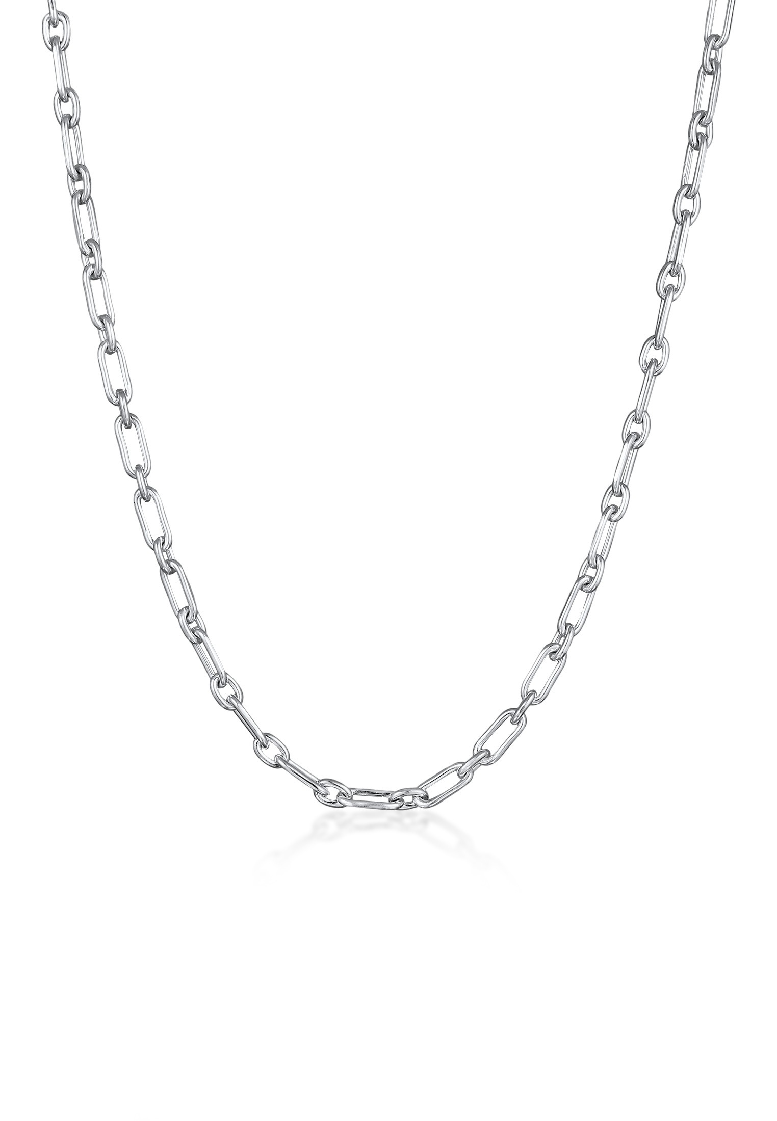Kuzzoi Lange Kette »Halskette Herren Gliederkette 925 Sterling Silber«